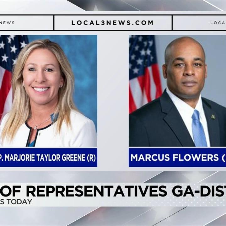 Republican Marjorie Taylor Greene, Democrat Marcus Flowers vying for Georgia's 14th District in US House